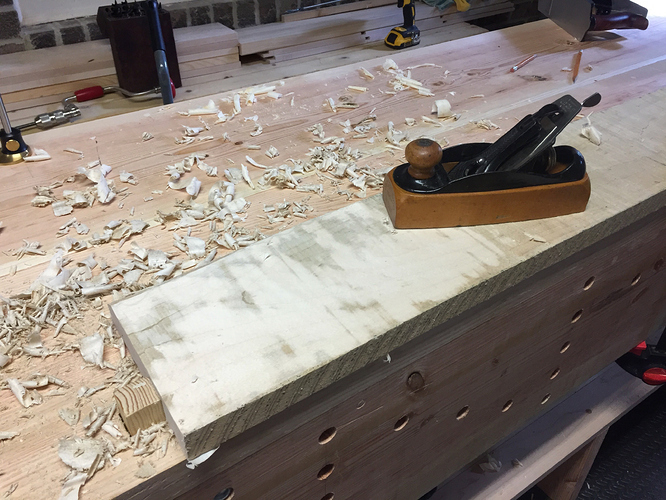 scrub plane in use